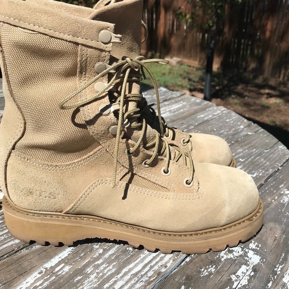 Bates Other - Bates Tan Leather Military Boots Size 6R